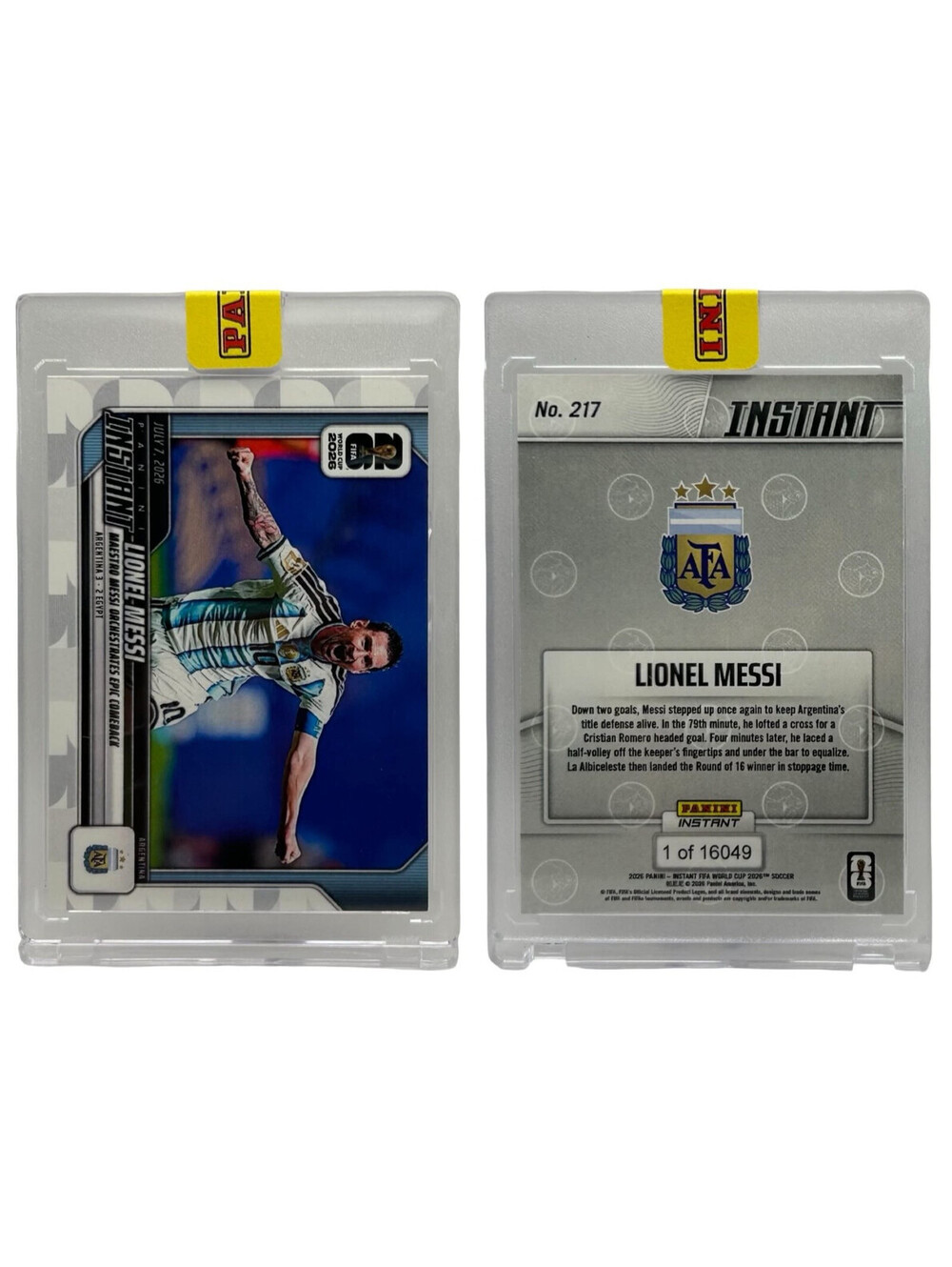 2026 Panini Instant FIFA World Cup #217 Lionel Messi Argentina